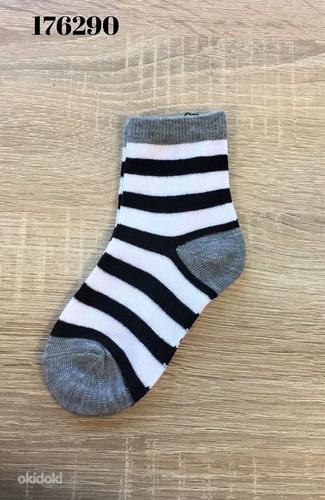 Черно-белые полосатые носки для мальчиков, р. 21-23,24-27,28 (фото #1)
