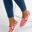 Красные кроссовки в стиле бани, размеры: 37, 38, 39, новые (фото #1)