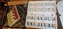 Glass drinking chess set