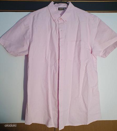 Heleroosa meeste triiksärk\roosa meestesärk (foto #1)