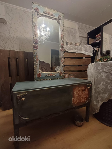 Vintage peegliga kapp/ kummut anttik stiiliga
