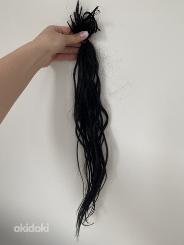 Славянское наращивание прямых волос люкс (фото #6)