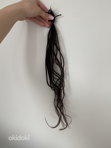 Славянское наращивание прямых волос люкс (фото #7)