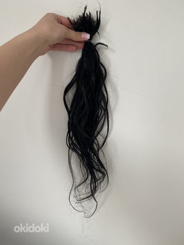 Славянское наращивание прямых волос люкс (фото #8)