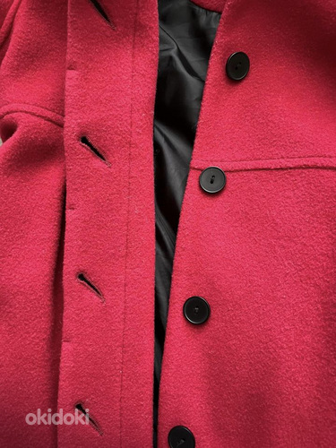 Шерстяное пальто для девочек весна/осень размер 134 (фото #5)