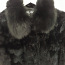 Заячья шуба (Холли, черная, воротник, 36 размер) (фото #2)