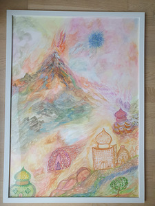 Autori akvarellitöö suurus 50x70 cm (1 foto / 2)