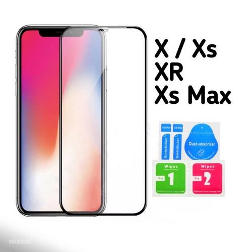 Защитное стекло iphone X XS XR Xs max tempered glass (фото #1)