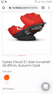 Turvahäll Cybex Cloud Z koos alusega (3 foto / 4)