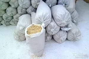 Сухие опилки 150л мешок (2 фото из 3)