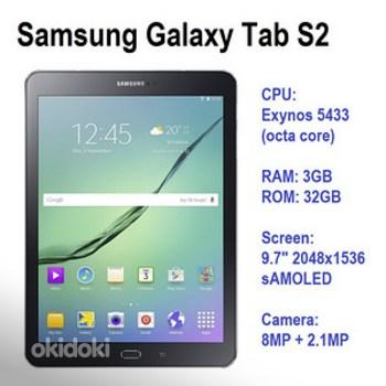 Samung Galaxy Tab S2 9.7 Lte Wifi 32Gb Heas korras (foto #1)