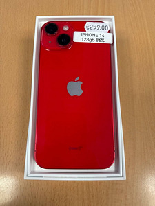 iPhone 14 128Gb Red heas korras (1 foto / 2)