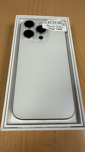iPhone 15 Pro 128Gb White heas seissukorras (1 foto / 2)