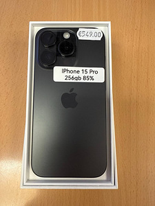 Apple iPhone 15 Pro 256Gb Titanium Black v heas seissukorras (1 foto / 1)