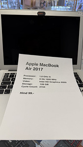 Macbook Air 13 2017 Heas korras (1 foto / 1)