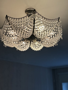 Lamp-kristallist lühter (5 foto / 7)
