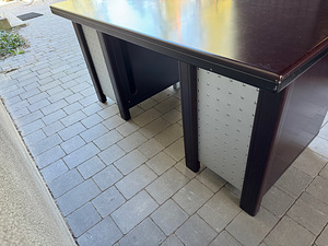 Kirjutuslaud (tume kirss) 150x75 (3 foto / 9)