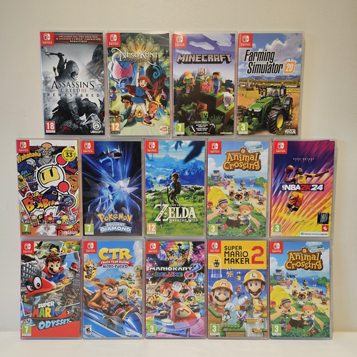 Nintendo Switch 1/2 mängud (35 mängu)