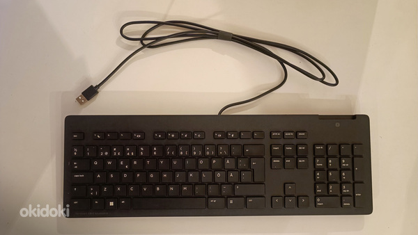 HP klaviatuur sisseehitatud ID-kaardi lugejaga.