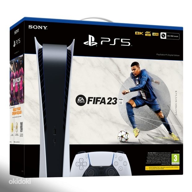 Sony PlayStation 5 Комплект PS5 Digital Edition FIFA 23 - Tallinn ...