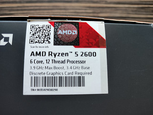 AMD Ryzen 5 2600 + Orginaalkarp (4 foto / 4)