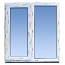 2-osaline PVC aken, 1 aknatiib avatav 3 asendis (foto #1)