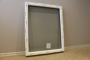 Mitteavatav plastic (PVC) aken, laiusega 900 mm (5 foto / 10)