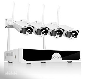 Videovalve CCTV süsteem WiFi 4 kaamerat 2TB mäluga