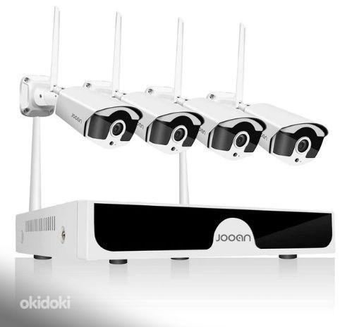Videovalve CCTV süsteem WiFi 4 kaamerat 2TB mäluga (foto #1)