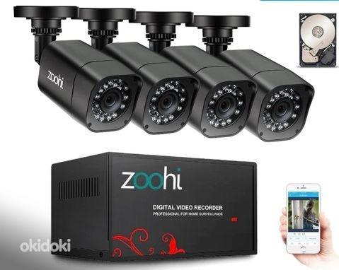 CCTV система наружнего видео наблюдения с 4 камерами (фото #1)