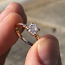 Красивое кольцо с бриллиантом 0,7 ct 15 размер (фото #3)