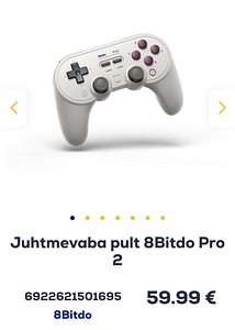 8BitDo Pro 2 Bluetooth gamepad wireless (juhtmevaba) (3 foto / 6)