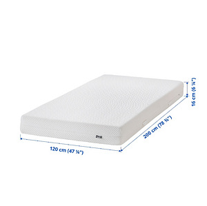 Пенополиуретановый матрас 120×200 IKEA (3 фото из 7)