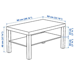 IKEA diivanilaud 90×55, pleegitatud tamm (4 foto / 4)