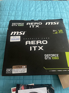 Videokaart / видеокарта GeForce GTX 1060 AERO ITX 3G OC (2 foto / 2)
