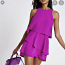 Новый River island фиолетовый женский комбинезон / платье (фото #1)