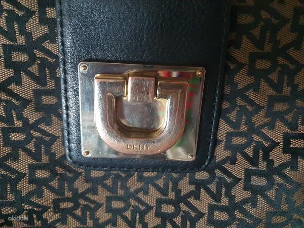 DKNY женская кожанная сумка через плечо (фото #4)