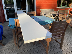 308,5cm pikk Valge aknalaud (2 foto / 2)