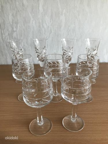 Хрусталь стаканы, стопки, маленькие вазы, рюмки. (фото #5)