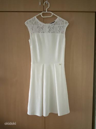Denim unistuste valge kleit (foto #1)