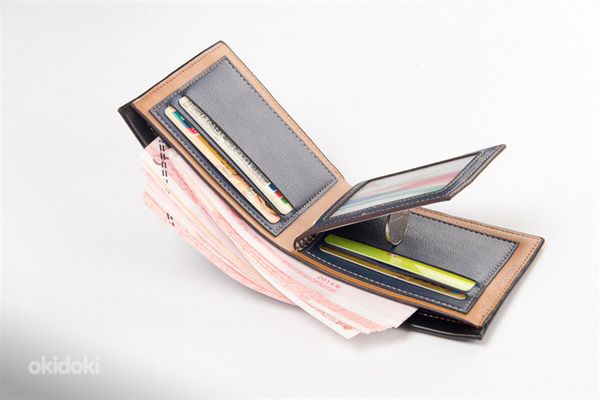 Vintage meeste rahakott krediitkaardihoidjaga – luksuslik õh (foto #5)