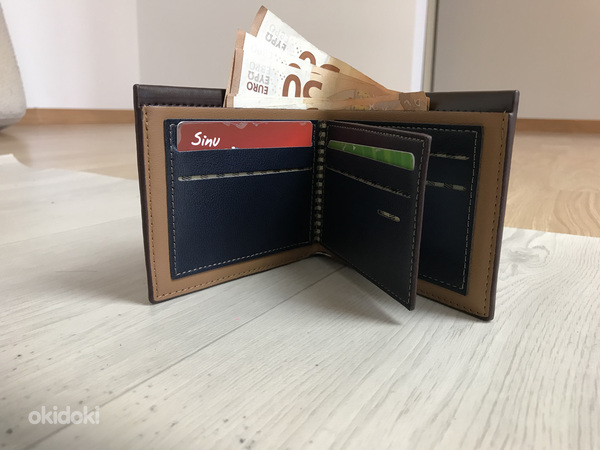 Vintage meeste rahakott krediitkaardihoidjaga – Uus (foto #6)