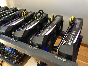 5 x Gigabyte RTX 3070 / ETH Miner / Mining Rig / Kaevur (2 foto / 2)