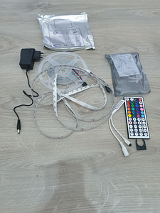RGB led riba 5m+pult+adapter! UUS! (2 foto / 7)