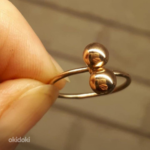 Золотое кольцо 585пр поцелуйчик.размер 16.5 (фото #3)