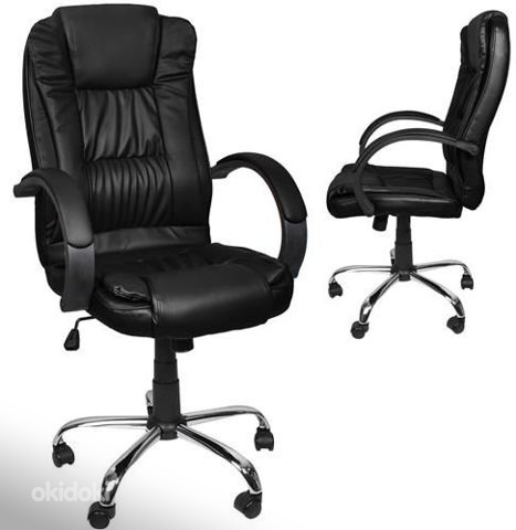 Офисный стул "Босс" черный, белый .Бесплатная перевозка! (фото #1)