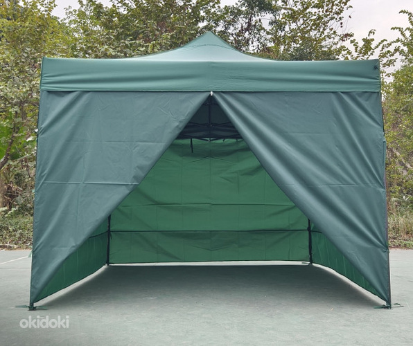 Pop Up палатка 3х3м,+3,4 стены зеленый, серый (фото #4)