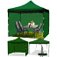 Pop Up telk/aiapaviljon 3x3m,+3,4 seina roheline ja hall (foto #5)