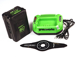 Akutoitel muruniiduk ja trimmer Greenworks (2 foto / 2)