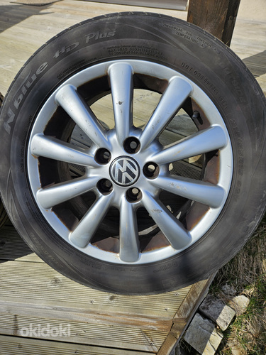 Литые диски VW с шинами (фото #3)